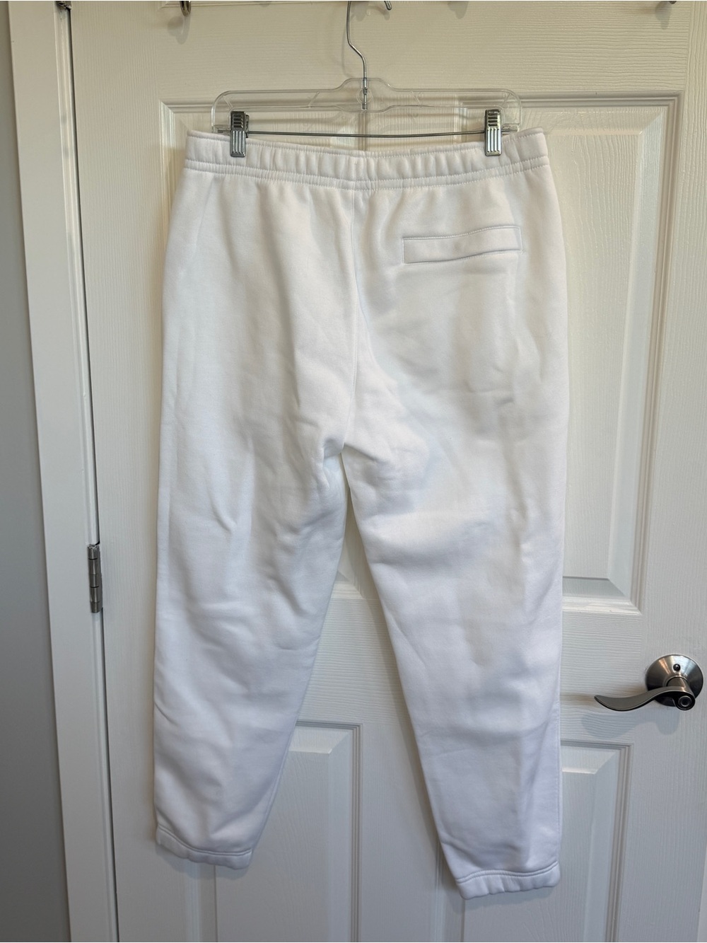 Nike White Fleece Jogger Pants - Picture 2 of 4